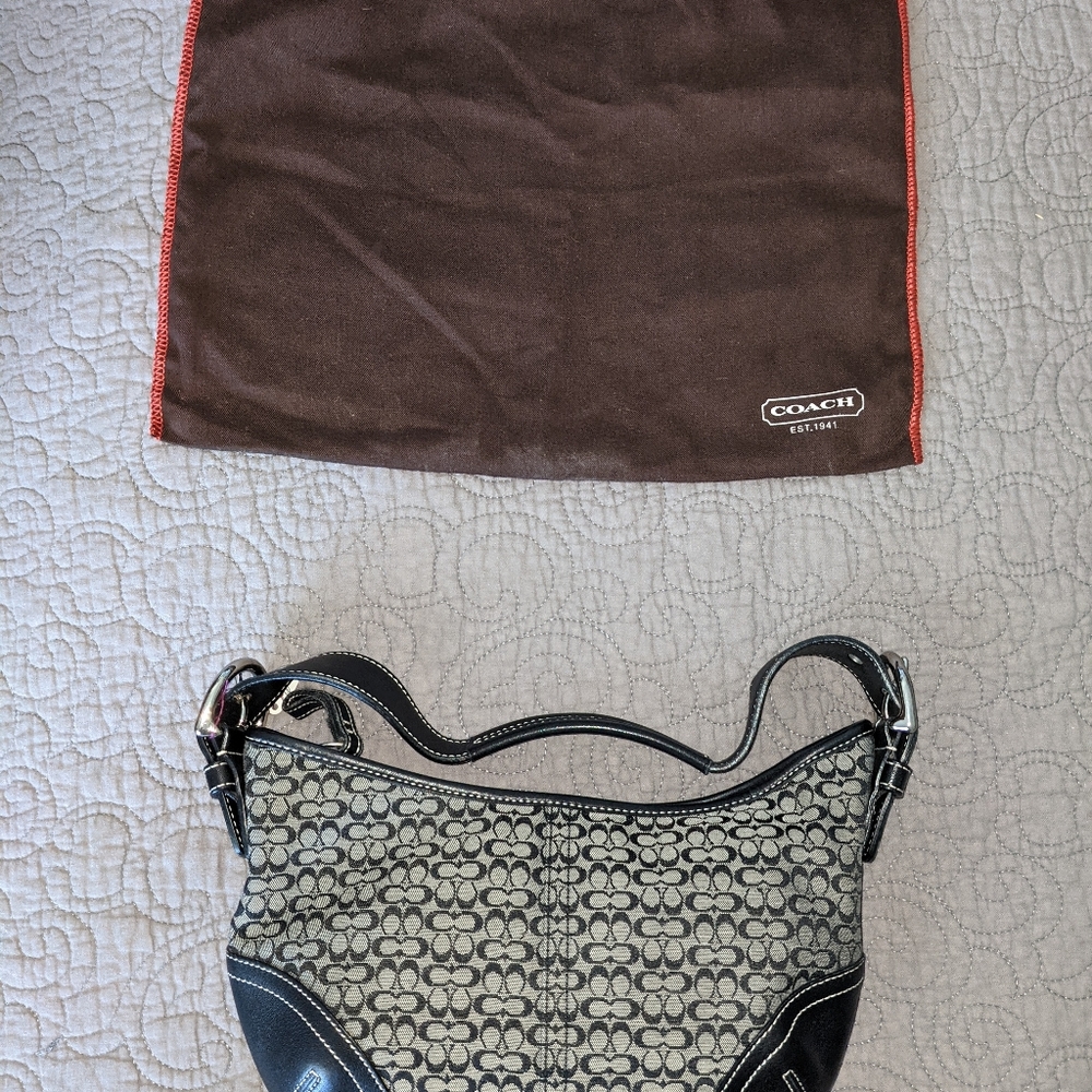 Black Coach shoulder bag